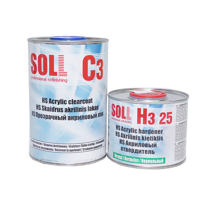 Лак акриловый SOLL C3 c отвердителем H3 25 Normal